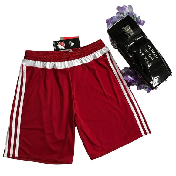 Adidas NWT Red Performance Official MLS Shorts Men S - Picture 1 of 8